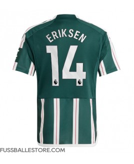 Günstige Manchester United Christian Eriksen #14 Auswärtstrikot 2023-24 Kurzarm